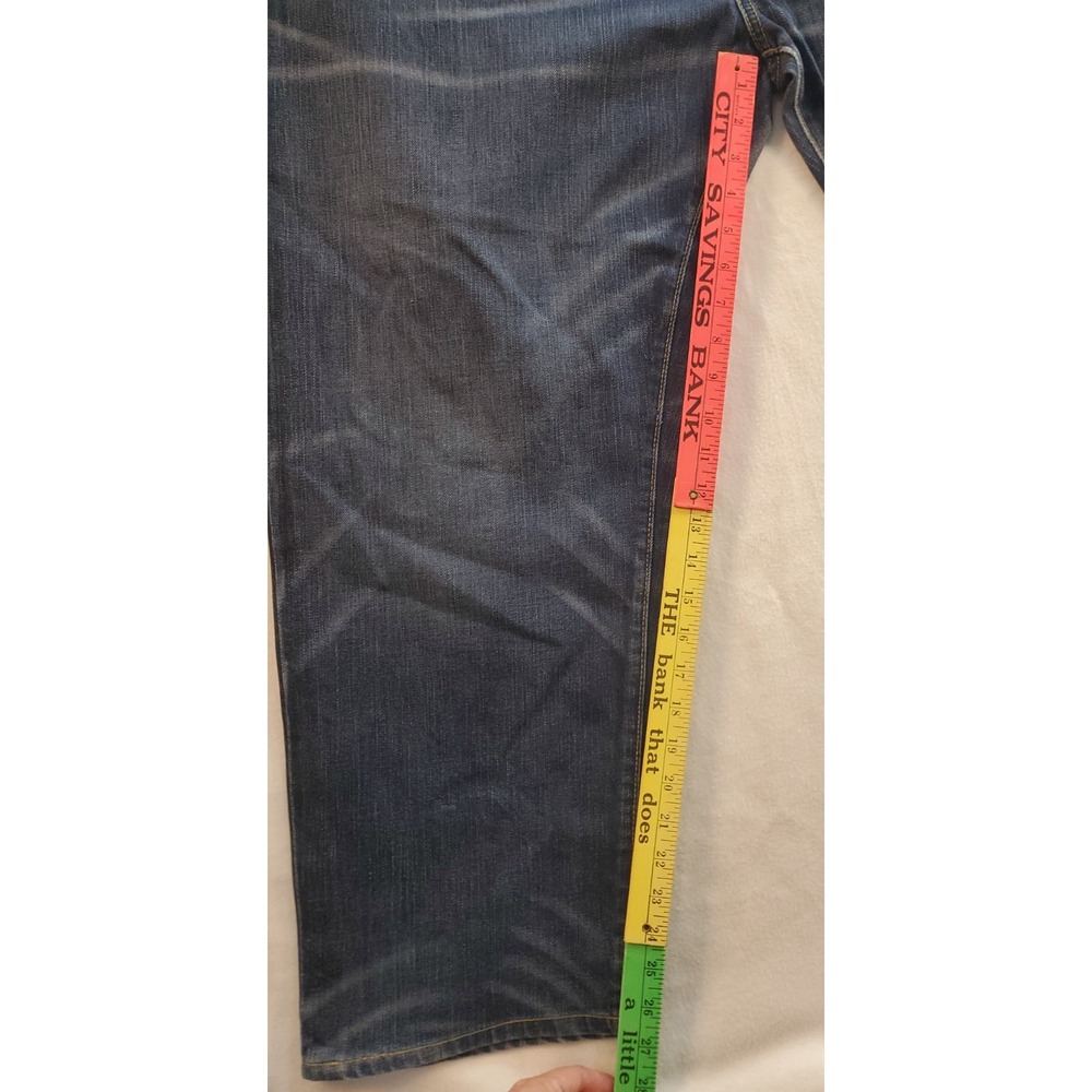 Polo Ralph Lauren Jeans Mens Size 46B x 30 Blue Hampton Straight Measure 46 X 27 - Picture 8 of 12